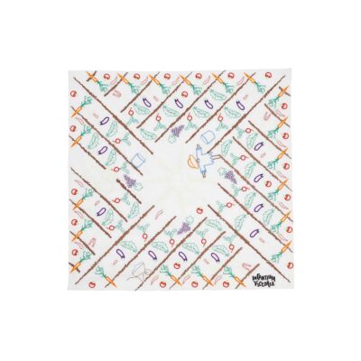 Off-White Bandana with Embroidery