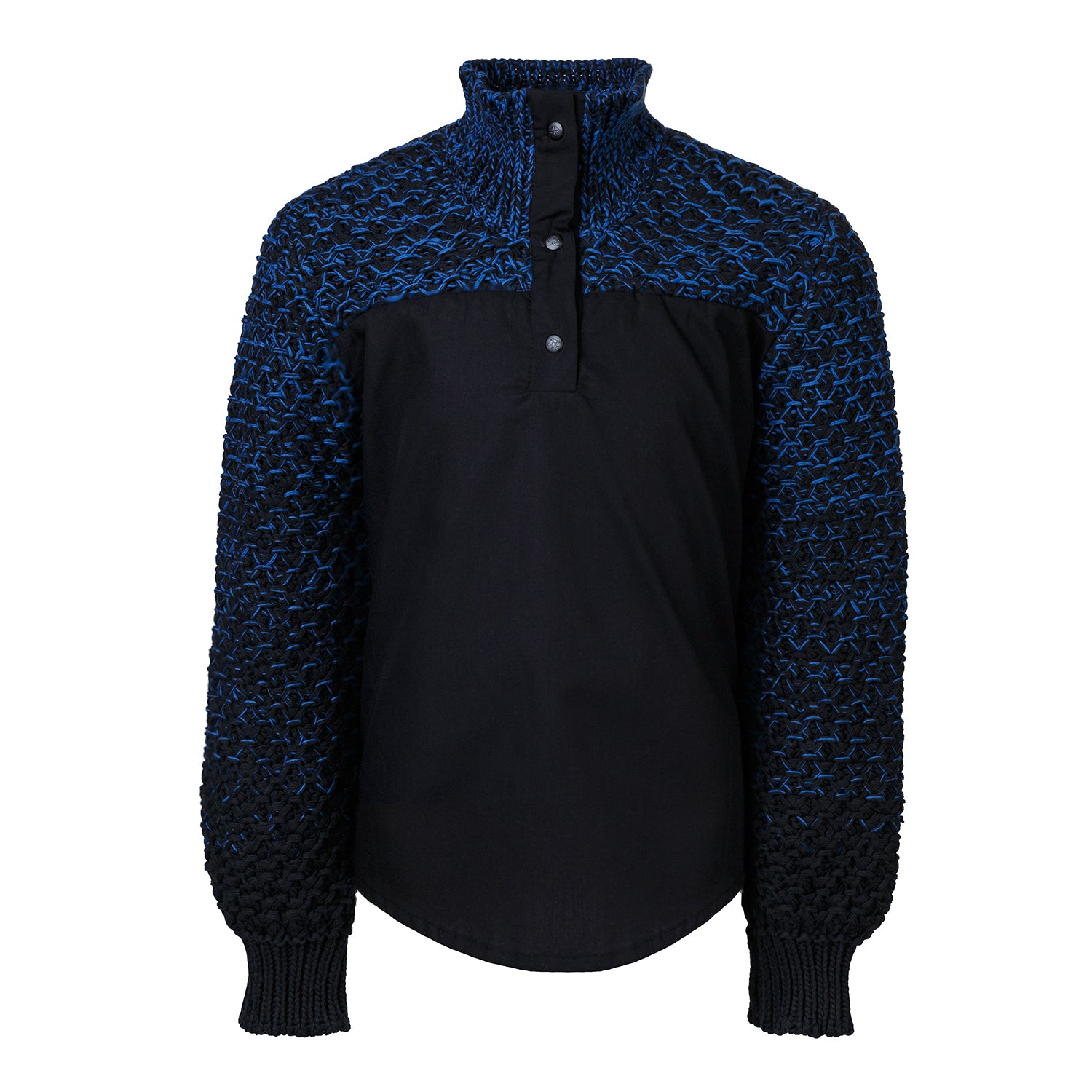Black Shirt with Knitwear - Organic Cotton - Image 8
