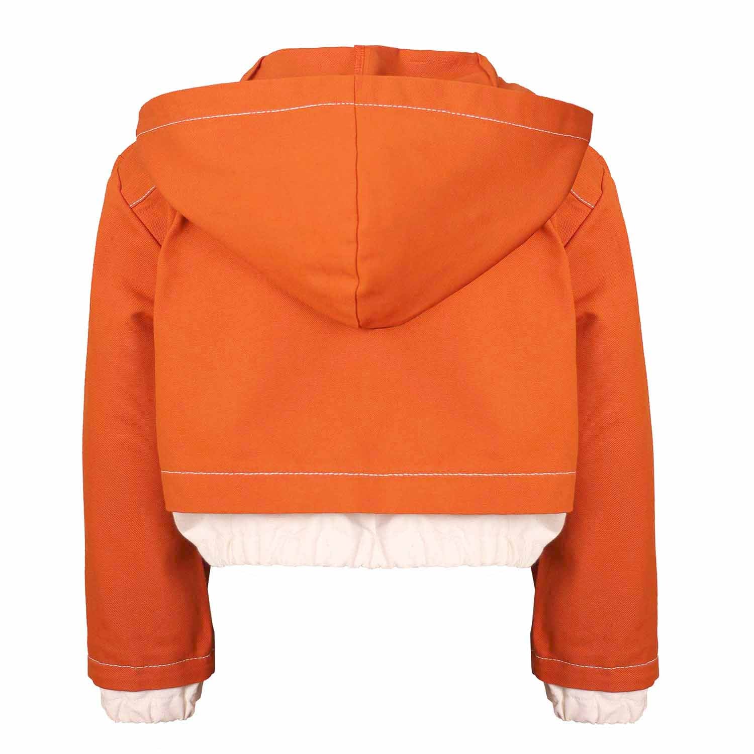 Orange Bomber Jacket for Kids - Image 3