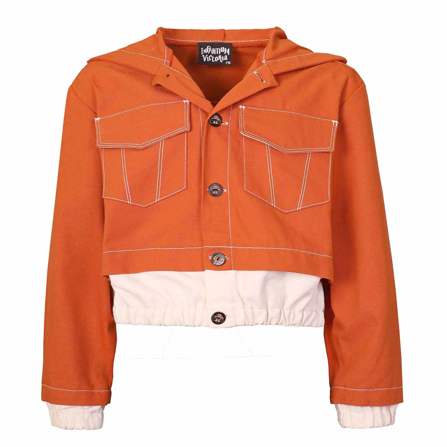 Orange Bomber Jacket for Kids - Image 10