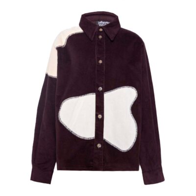 Velvet Kids Shirt in Aubergine