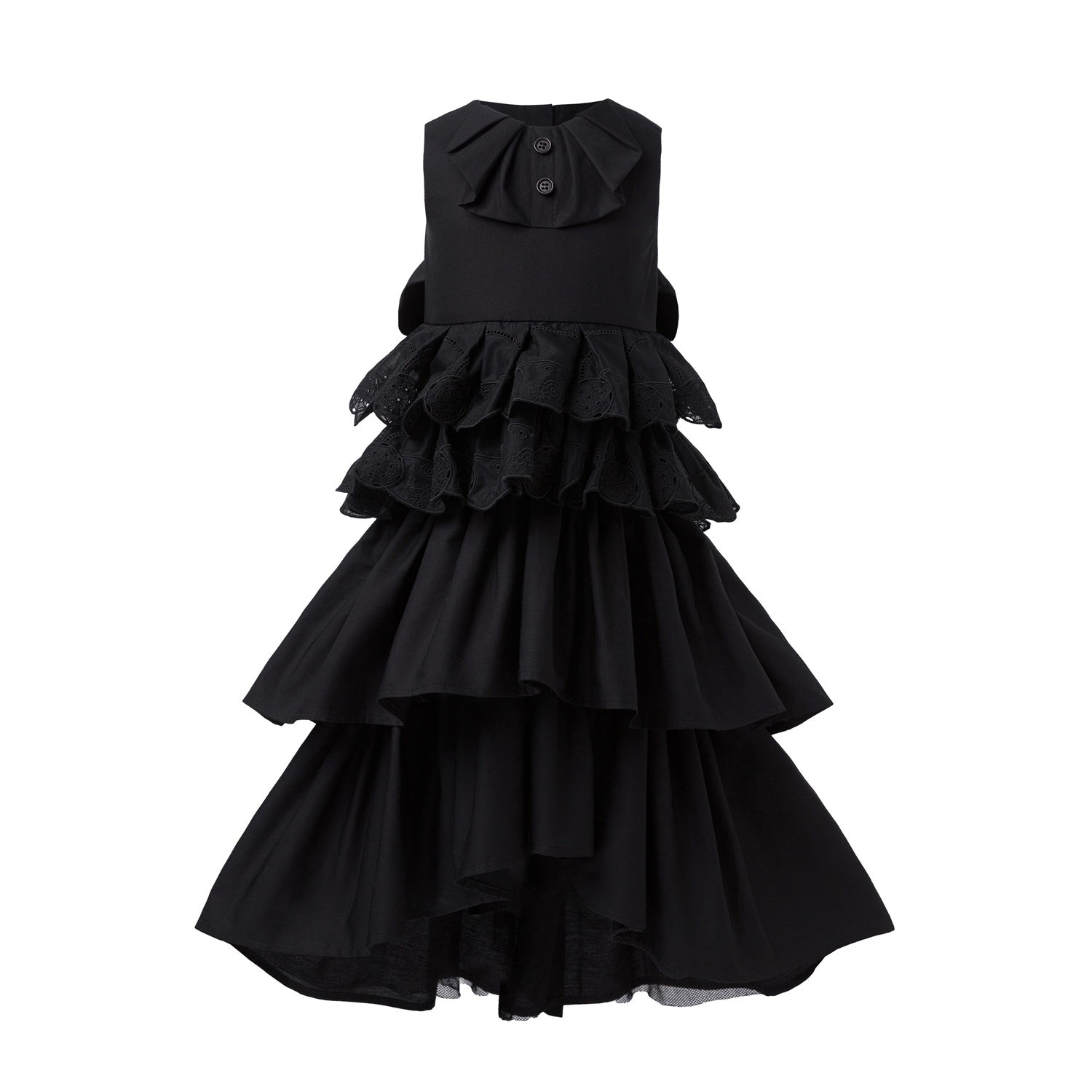Steampunk Black Lace Dress - Image 4