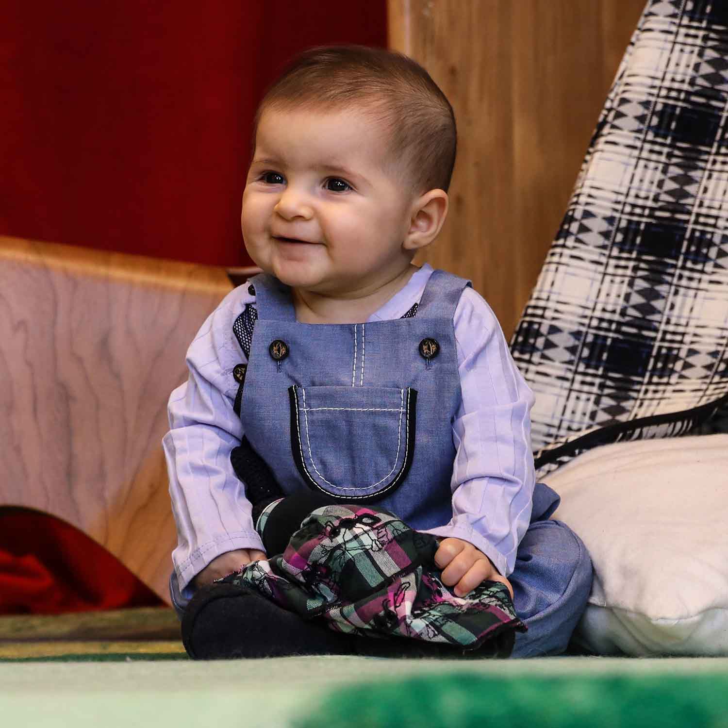 Baby Girls Denim Dress - Image 3