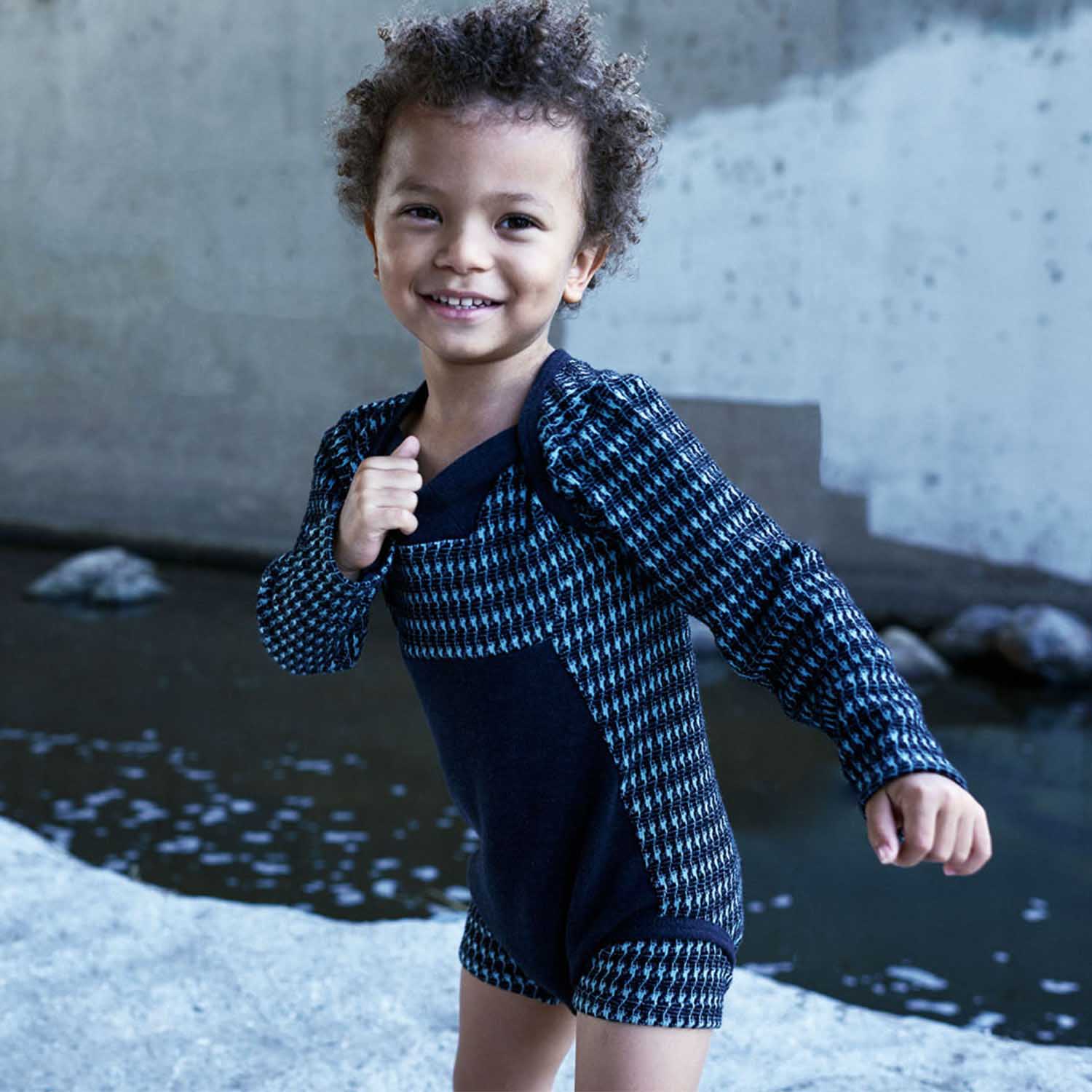 Black and Blue Bodysuit - Image 2