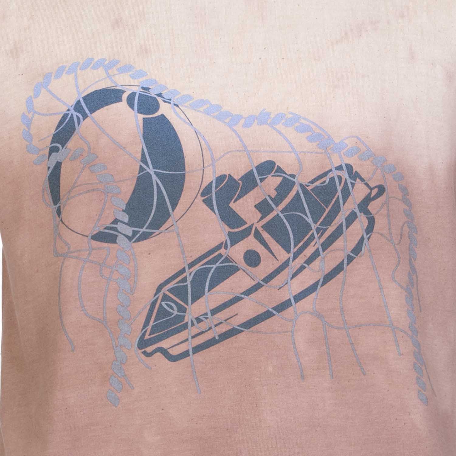 Artisanal T-Shirt Naturally Dyed with Organic Red Onion Peels - Image 2