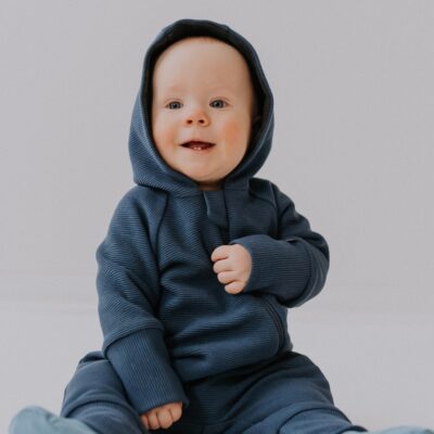 Merino wool baby romper MAJOR